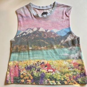 Colorful Landscape Graphic Tank